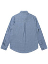 Men's Chambray Shirt Blue SWDQPSSH02 - SOLEW - BALAAN 2