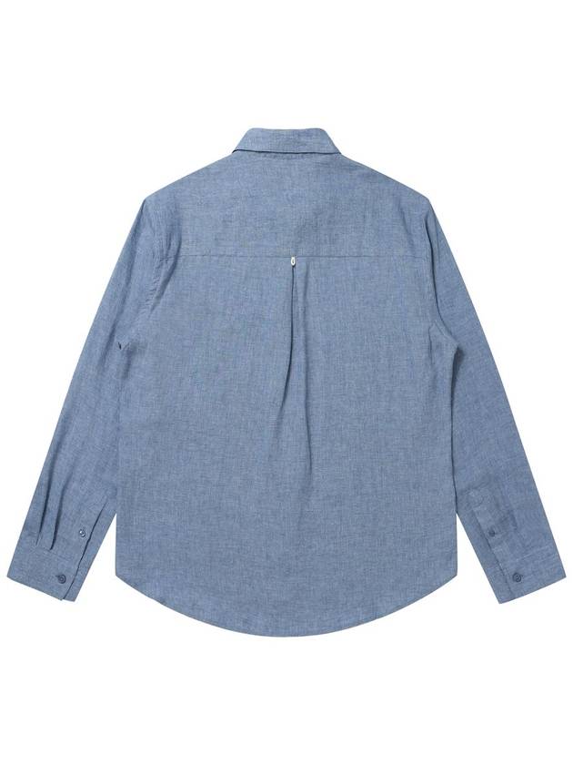 Chambray long sleeve shirt blue - SOLEW - BALAAN 3