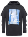 Bernini Short Sleeve Layered Hood Black - OFF WHITE - BALAAN 2