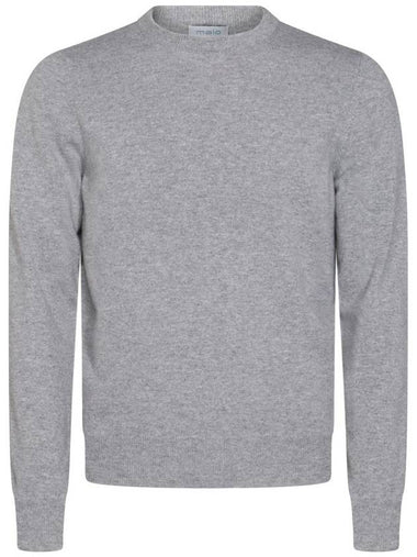 Malo Grey Cashmere Jumper - MALO - BALAAN 1