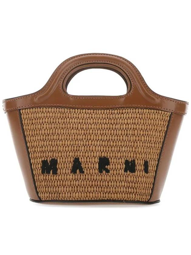 Rattan Micro Tropicalia Cross Bag Brown - MARNI - BALAAN 2