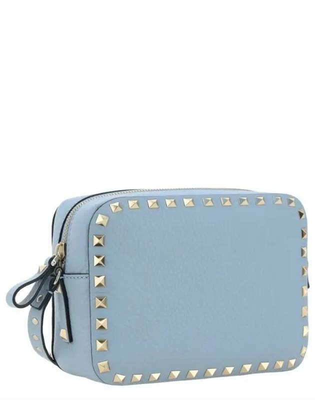 Rockstud leather cross bag blue - VALENTINO - BALAAN 3