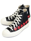 Play x Converse Chuck Taylor All Star 70 High Top Sneakers Black - COMME DES GARCONS - BALAAN 2