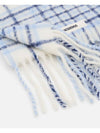 L’echarpe Carro Le Chouchou Jacquard Check Scarf Light Blue - JACQUEMUS - BALAAN 7