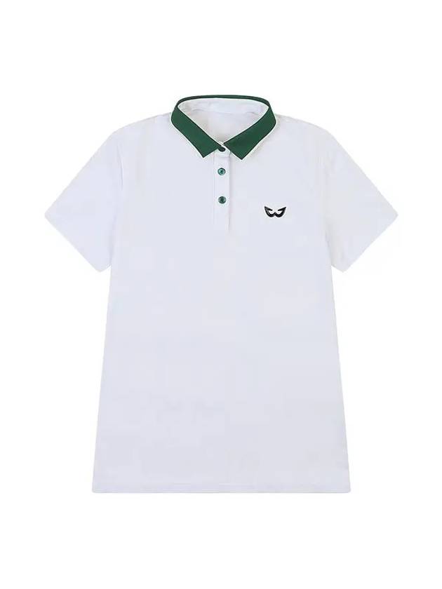 POLY SQUARE MESH GOLF T-SHIRT WHITE - WHITEBALL - BALAAN 6