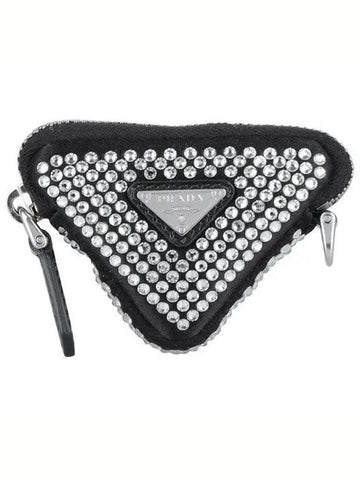 Crystal Mini Pouch Chain Belt 1CC514 2D0I F0T7O 1106338 - PRADA - BALAAN 1