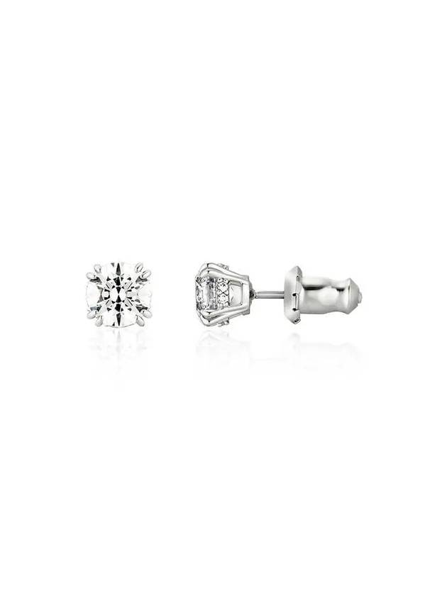 Stilla Round Stud Earrings White - SWAROVSKI - BALAAN 2