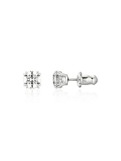 Stilla Round Stud Earrings White - SWAROVSKI - BALAAN 2