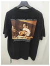 Men's Caravaggio Overfit Short Sleeve T-Shirt Black - OFF WHITE - BALAAN.