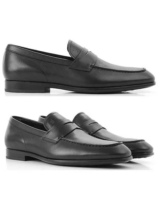 Men's Penny Leather Loafers Black - TOD'S - BALAAN 2