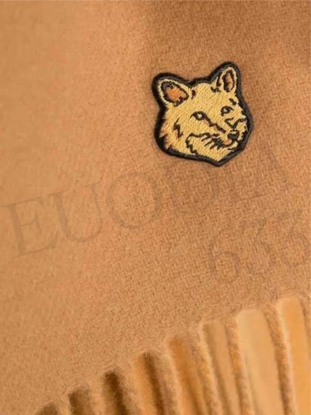 Bold Fox Head Patch Muffler Brown - MAISON KITSUNE - BALAAN 4