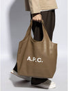 Ninon Logo Print Tote Bag Pale Khaki - A.P.C. - BALAAN 8