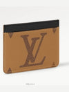 LV Big Logo Side-Up Monogram Grain Leather Card Wallet Brown - LOUIS VUITTON - BALAAN 5