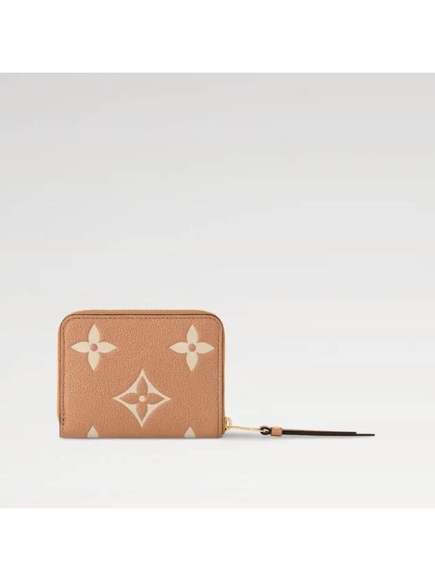 Zippy Monogram Empreinte Coin Purse Beige - LOUIS VUITTON - BALAAN 4