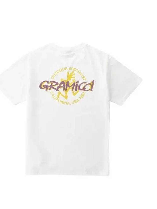 Running Man Logo Printing Round Short Sleeve T shirt White Men s 239099 - GRAMICCI - BALAAN 1