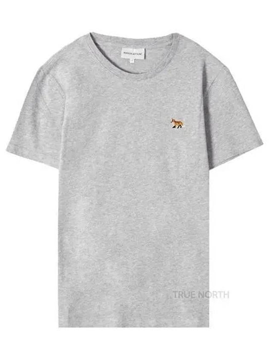 Baby Fox Patch Regular Short Sleeve T-Shirt Grey - MAISON KITSUNE - BALAAN 2