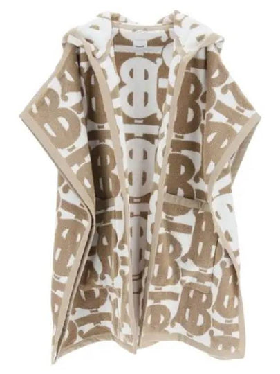 Wool Over TB Logo Pattern Cape Beige - BURBERRY - BALAAN 2