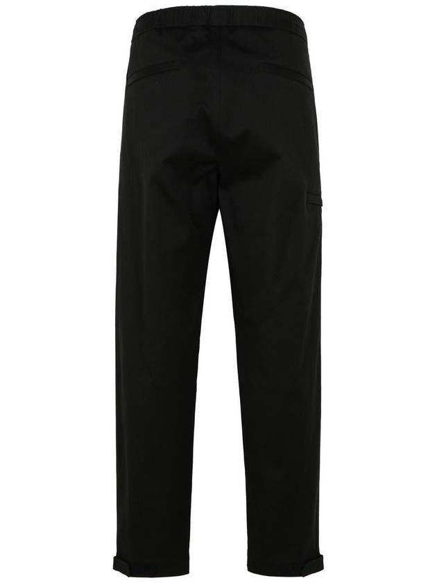 Logo Embroidered Straight Pants Black - MONCLER - BALAAN 4