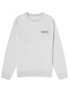 Oars Regular Crew Sweatshirt Light Grey Melange - MAISON KITSUNE - BALAAN 1