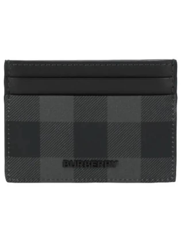 check card holder charcoal wallet - BURBERRY - BALAAN 1