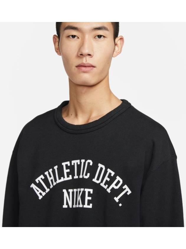 NSW Trend Fleece Crew Sweatshirt Black - NIKE - BALAAN 4