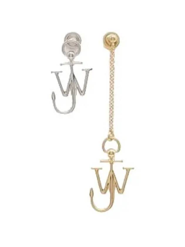 unbalanced earrings silver gold - JW ANDERSON - BALAAN 1