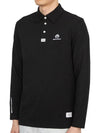 Logo Polo Long Sleeve T-Shirt Black - HORN GARMENT - BALAAN 3