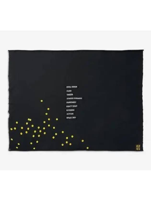 Smiley Pin Blanket Scarf Black - RAF SIMONS - BALAAN 1