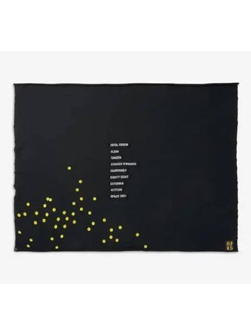 Smiley Pin Blanket Scarf Black - RAF SIMONS - BALAAN 1