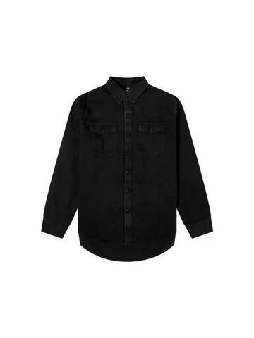 WARDROBE NYC Chest Flap Pocket Denim Shirt W1013PC BLACK - ETC - BALAAN 1