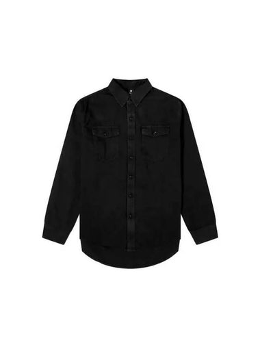 WARDROBE NYC Chest Flap Pocket Denim Shirt W1013PC BLACK - ETC - BALAAN 1