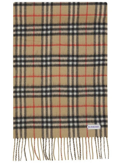 Check Cashmere Scarf Beige - BURBERRY - BALAAN 2