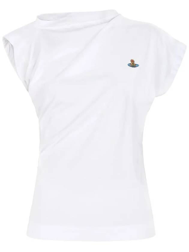 Women's Embroidered Logo Sleeveless White - VIVIENNE WESTWOOD - BALAAN 2