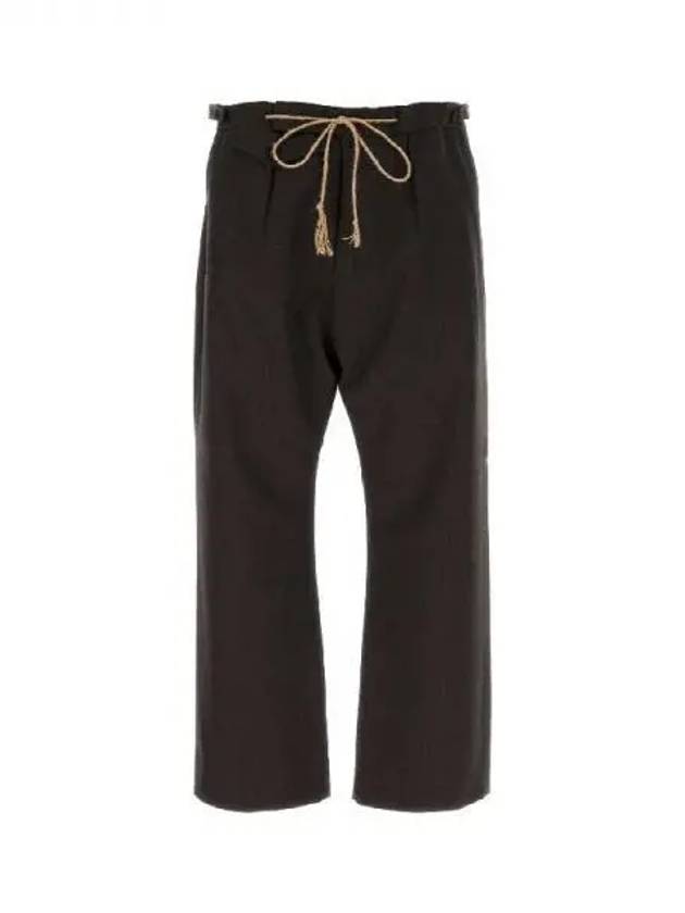 Maison Margiela Backstitch Drawstring Wool Pants 270664 - MAISON MARGIELA - BALAAN 1