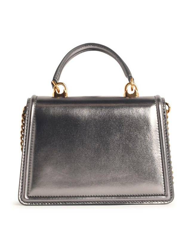 Dolce & Gabbana 'Devotion' Silver Leather Bag - DOLCE&GABBANA - BALAAN 3