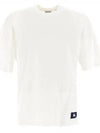 Logo Patch Cotton Jersey Short Sleeve T-Shirt Ivory - BURBERRY - BALAAN 2