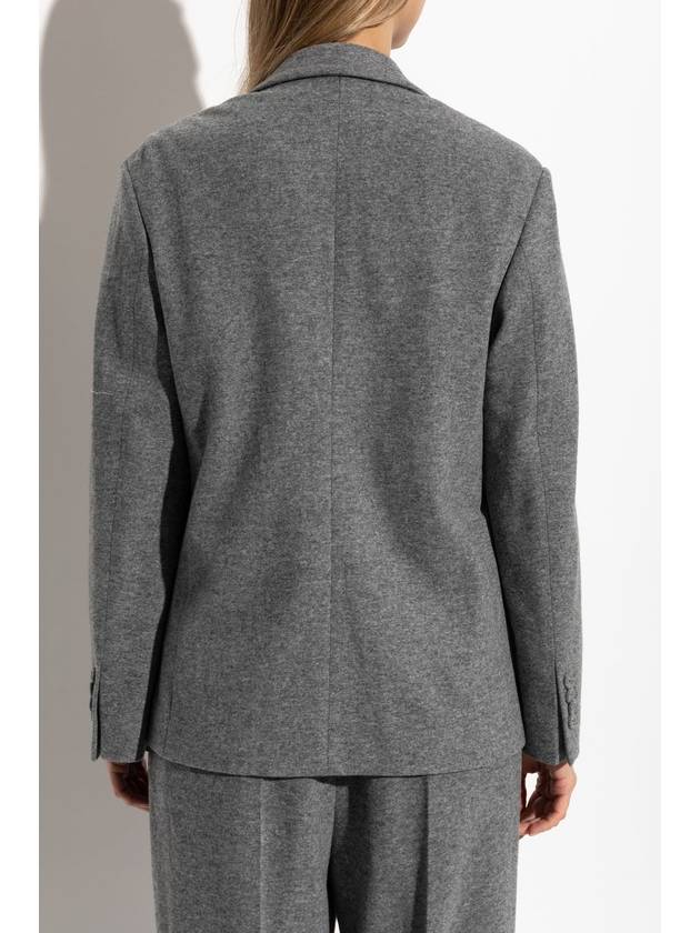 Officine Generale Double-breasted Blazer, Women's, Grey - OFFICINE GENERALE - BALAAN 4