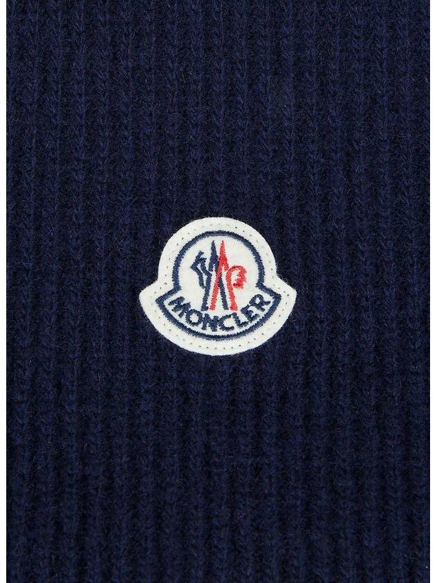 logo patch muffler navy - MONCLER - BALAAN 4