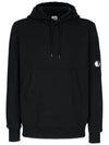 Men's Diagonal Goggles Hoodie Black - CP COMPANY - BALAAN 1