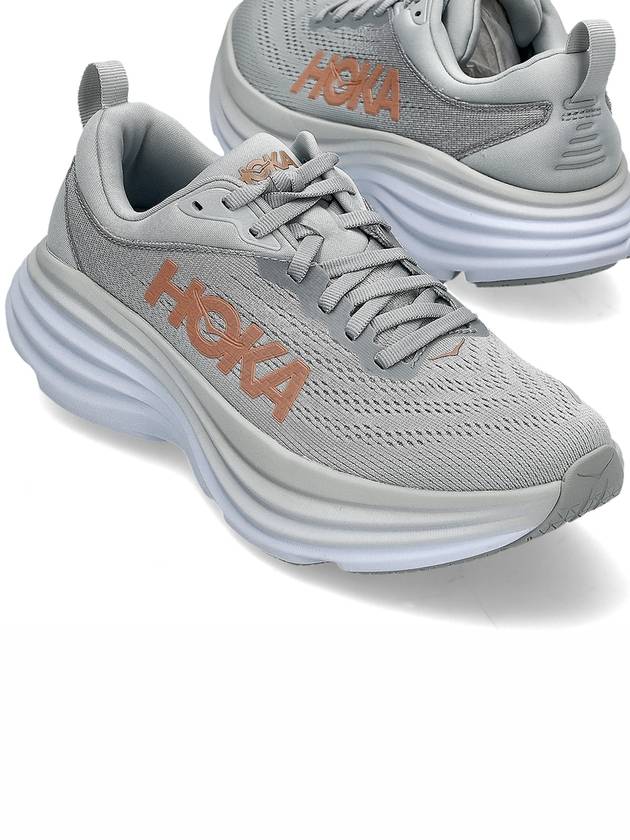 Bondi 8 Low Top Sneakers Grey - HOKA ONE ONE - BALAAN 2