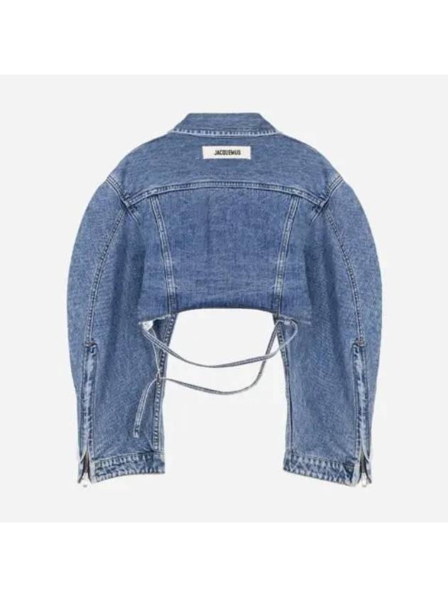 Jacquemus Cropped Denim Jacket 23H233DE021 - JACQUEMUS - BALAAN 5