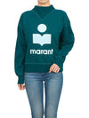 Moby Logo Print Sweatshirt Teal - ISABEL MARANT - BALAAN 6