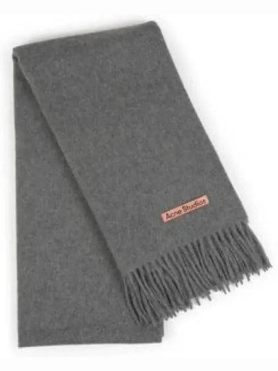 Wool Fringe Scarf Grey Melange - ACNE STUDIOS - BALAAN 2