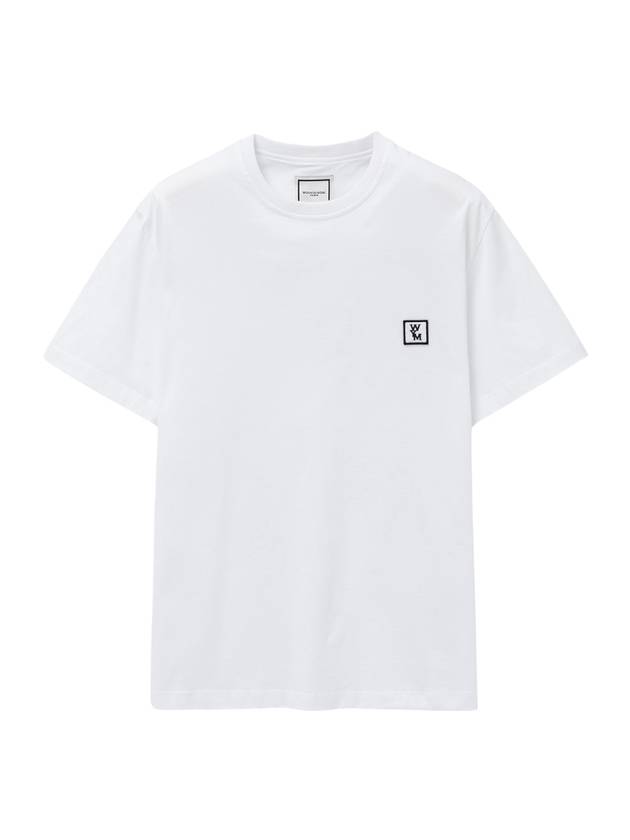 Men's Back Logo Cotton Short Sleeve T-Shirt White - WOOYOUNGMI - BALAAN 1