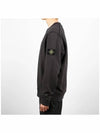 Wappen Patch Garment Dyed Sweatshirt Charcoal - STONE ISLAND - BALAAN 4