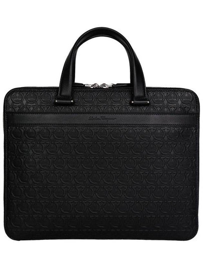 Gancini Business Brief Case Black - SALVATORE FERRAGAMO - BALAAN 2