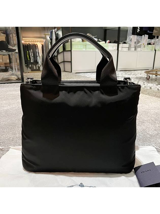 Padded Re-Nylon Tote Bag Black - PRADA - BALAAN 4