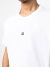 Embroidered Logo Jersey Short Sleeve T-shirt White - GIVENCHY - BALAAN 5