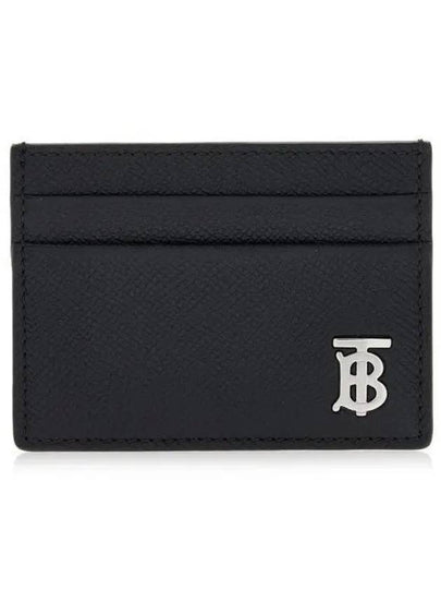 TB Logo Leather Card Wallet Black - BURBERRY - BALAAN 2