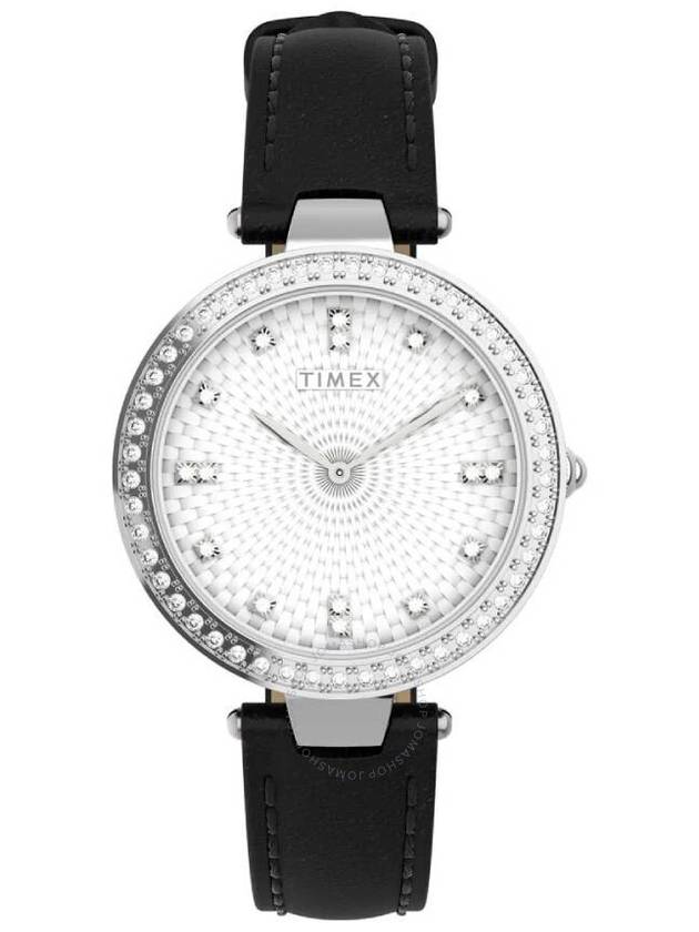 Timex Quartz Crystal Silver Dial Ladies Watch TW2V45200VQ - TIMEX - BALAAN 1